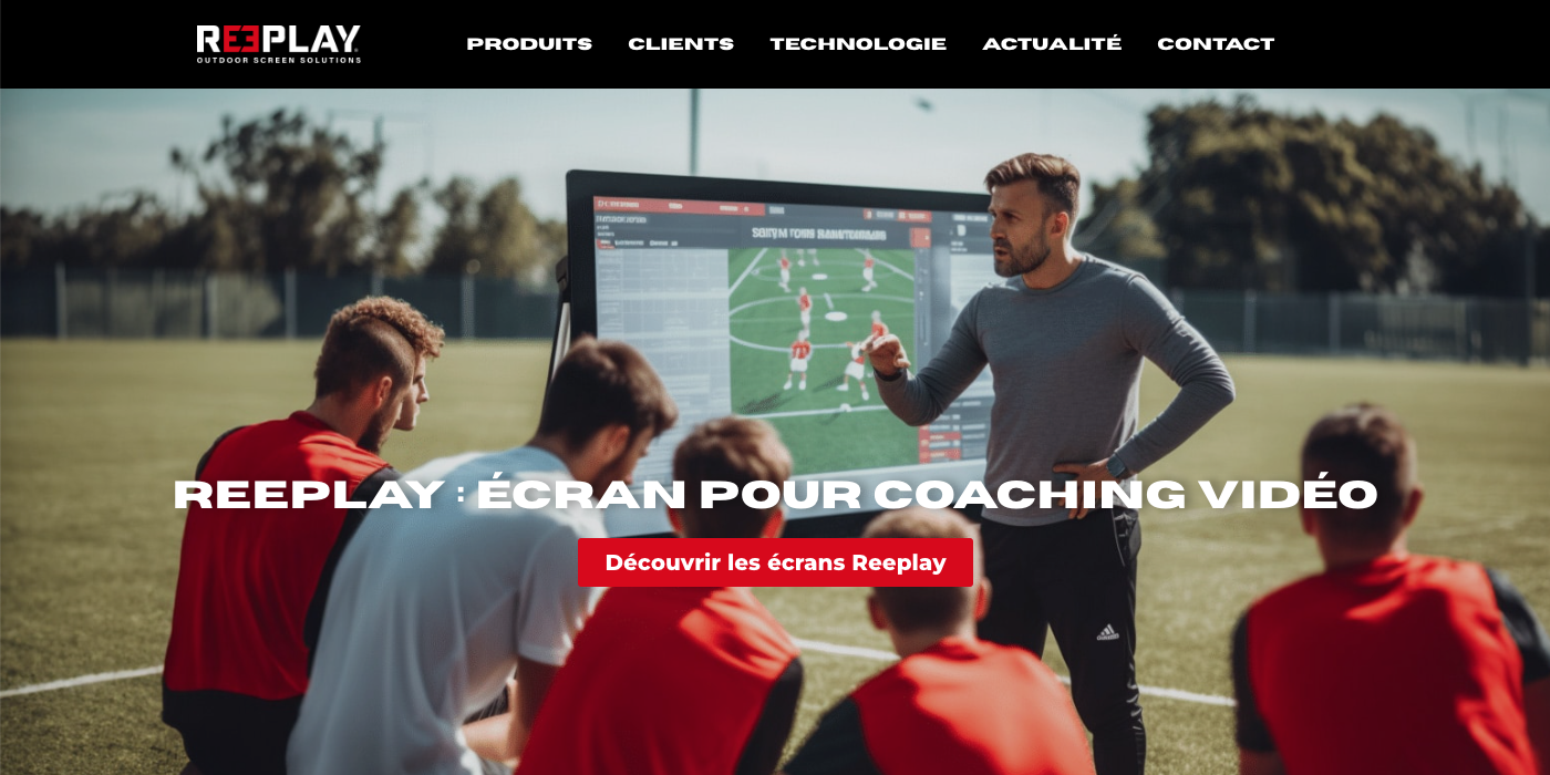 Webmastering Frédéric Perrin - Les écrans pour coaching vidéo resiste à l'eau, la chaleur et sont très lumineux