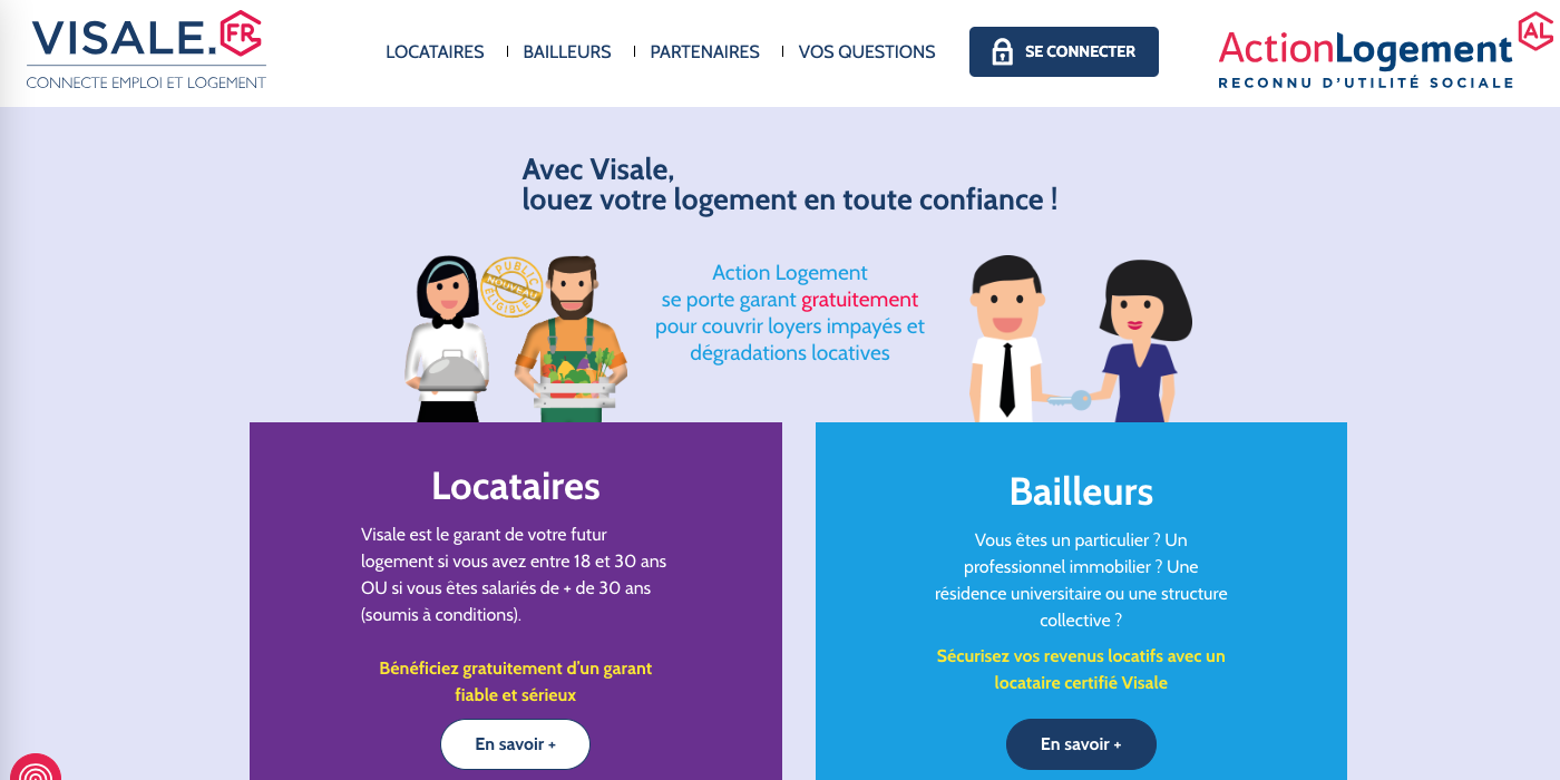 VISALE.FR, la caution logement gratuite