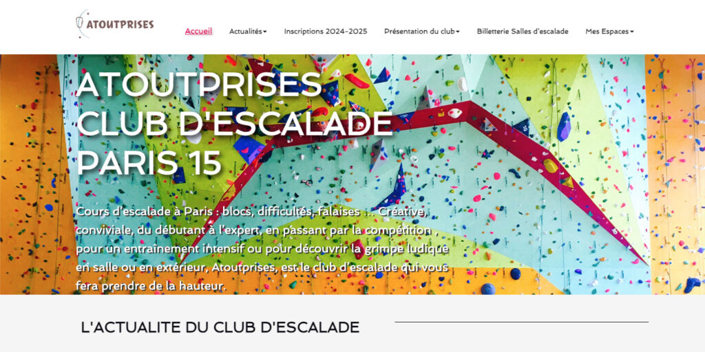 Refonte du site Atoutprises WordPress